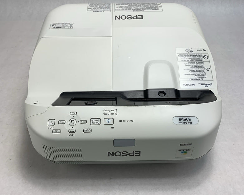 Epson H599A BrightLink 595Wi LCD Lamp Projector 2750 Lamp Hours - No Remote