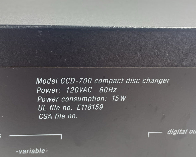 Adcom GCD-700 5 Disc CD Player Tested