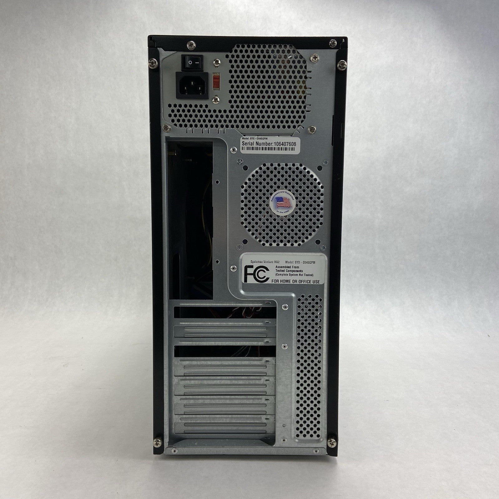 Systemax Venture Mid Tower Computer Case Ultra ULT-350P 350W PSU4