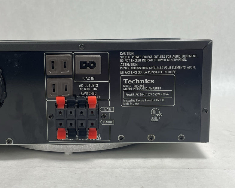Technics SU-Z780 Stereo Integrated Amplifier Tested No Power Cord
