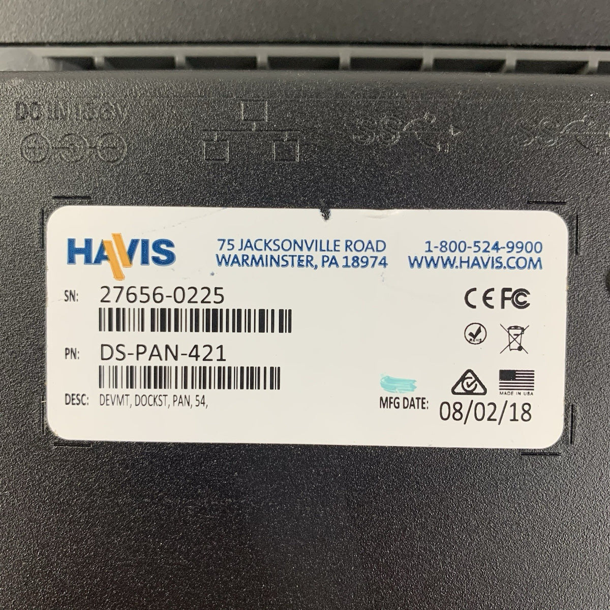 HAVIS DS-PAN-421 Docking Station for Panasonic Toughbook Laptops - Untested6