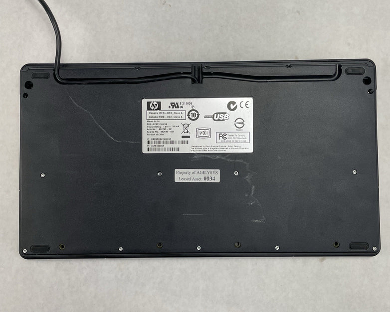 HP SPOS Programable Black Wired USB Keyboard Mouse POS G86-62411EUAISA