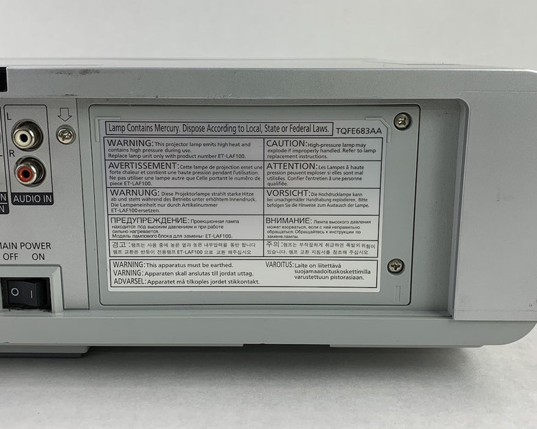 Panasonic PT-FW300U WXGA LCD Projector