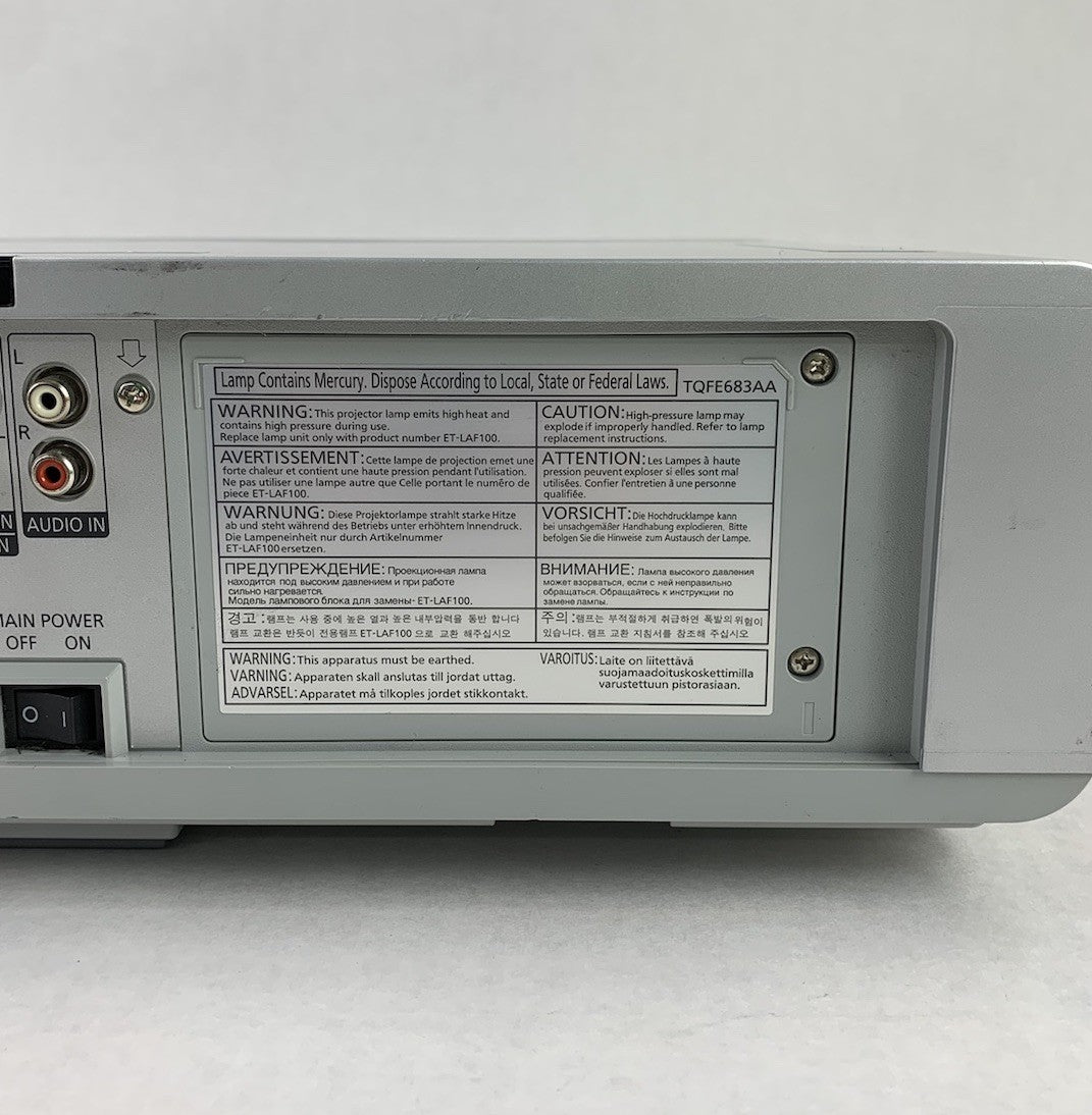 Panasonic PT-FW300U WXGA LCD Projector