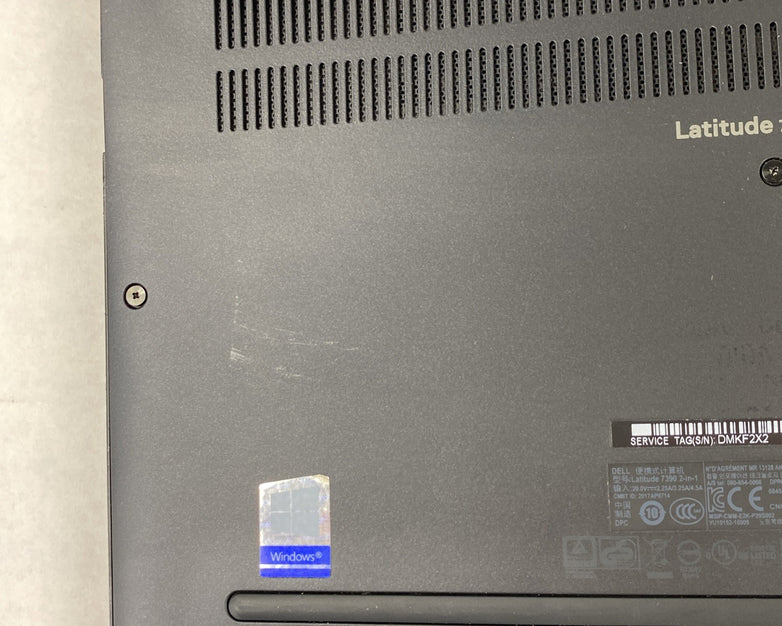 Dell Latitude 7390 2 in 1  13.3" Touch i5-8250U 1.6GHz 8GB RAM No Battery/HDD/OS