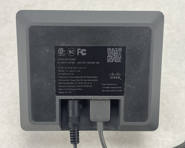 Cisco 562 CP-HS-WL-562-S-US V09 Wireless Dual Headset w/Standard Base Station