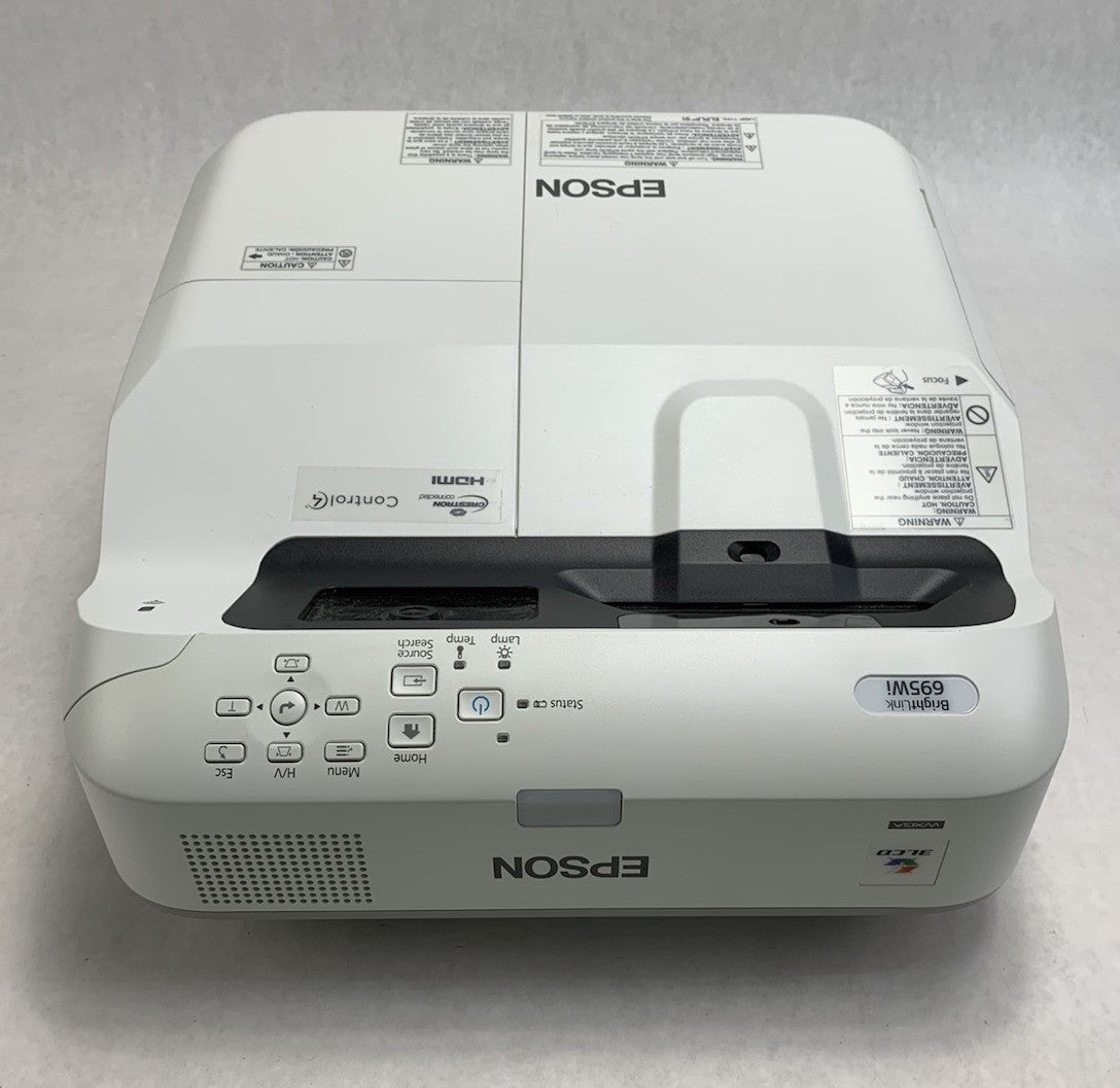 Epson PowerLite 695Wi H740A LCD Lamp Projector 1518 Lamp Hours - No Remote3