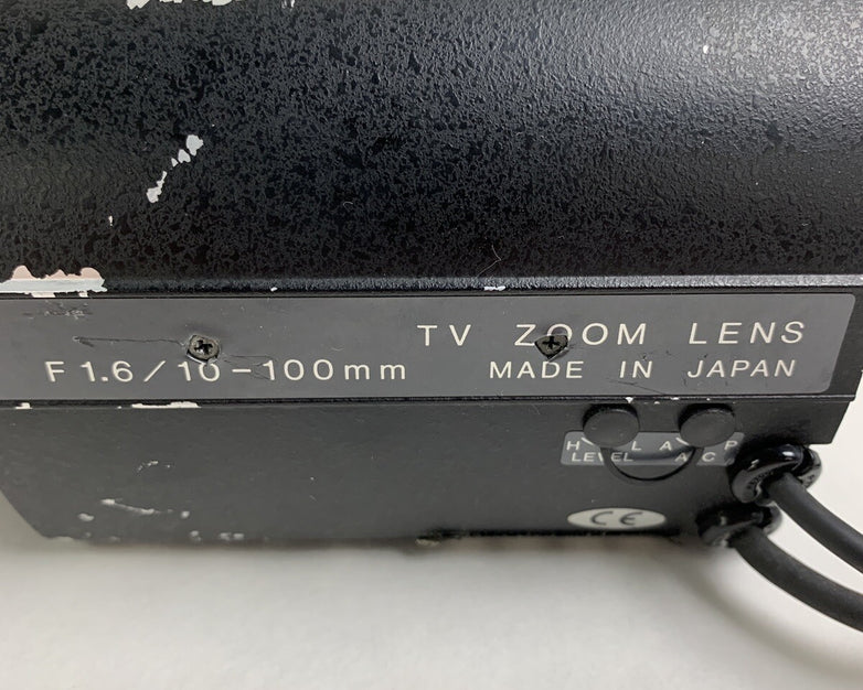Pelco 23ZV10X10 F 1.6 / 10-100mm TV Zoom Lens - Untested