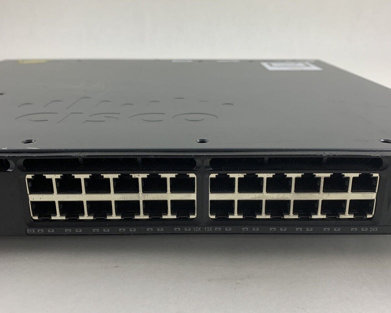 Cisco WS-C3650-24PS 24-Port Gigabit PoE Switch Managed Tested