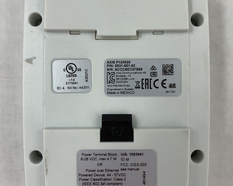 Axis P12/M20 0531-001-02 Power Terminal Block