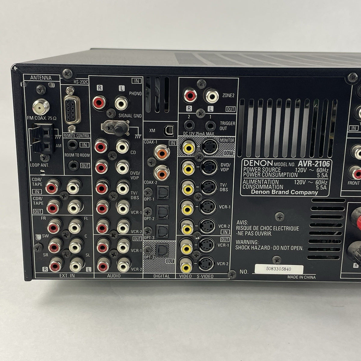 Denon AVR 2106 Multi Zone Receiver Tested8