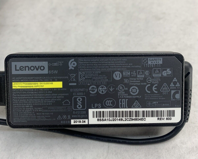 Mixed Lot of 3 Levovo A17-065N2A PA-1650-72 ADLX65NLC24 AC Adapter