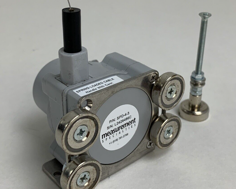 Measurement Specialties SPD-4-3 Rope Displacement Sensor Position Broken Tether