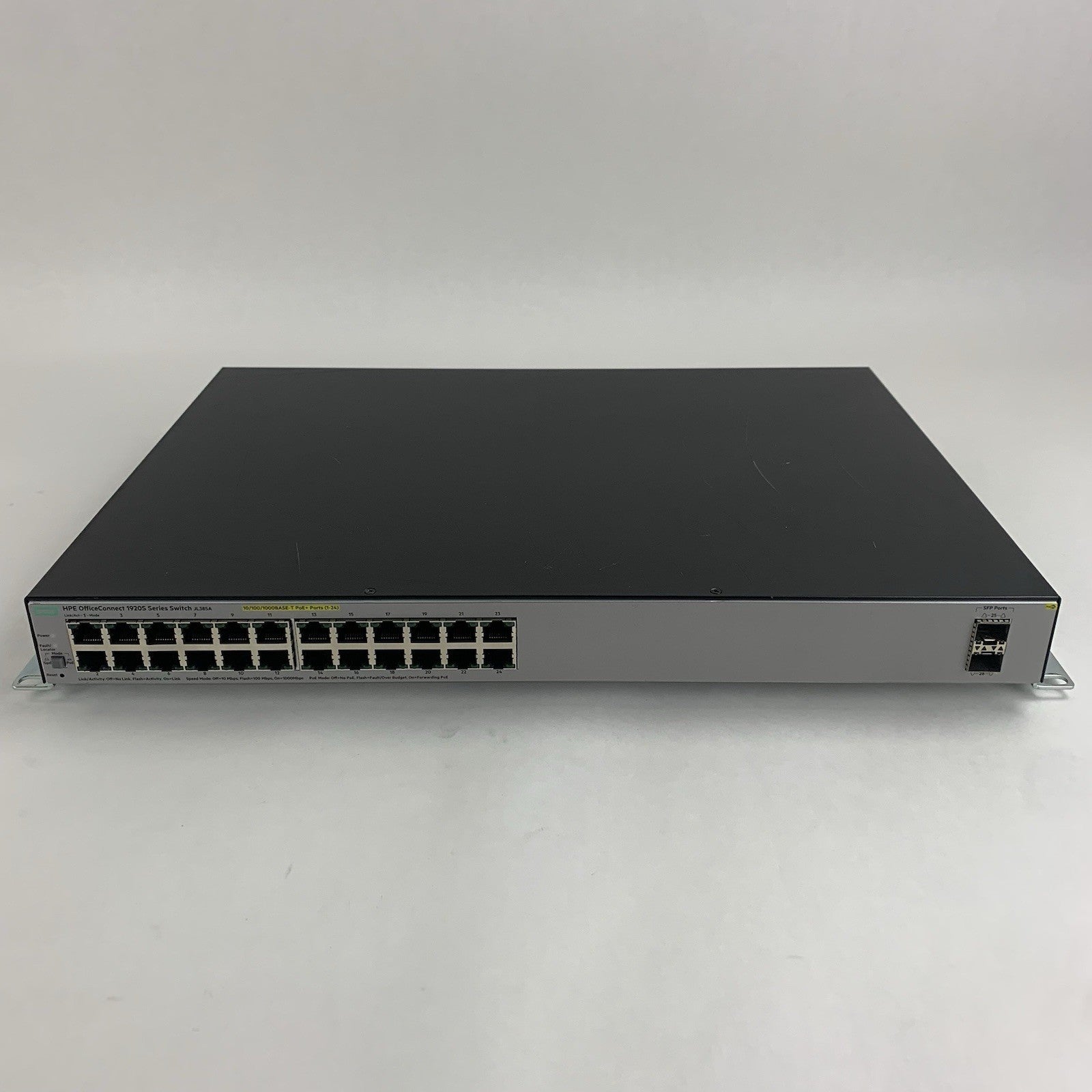 HPE JL385A OfficeConnect 24-Port PoE Managed Gigabit Switch Tested Reset1