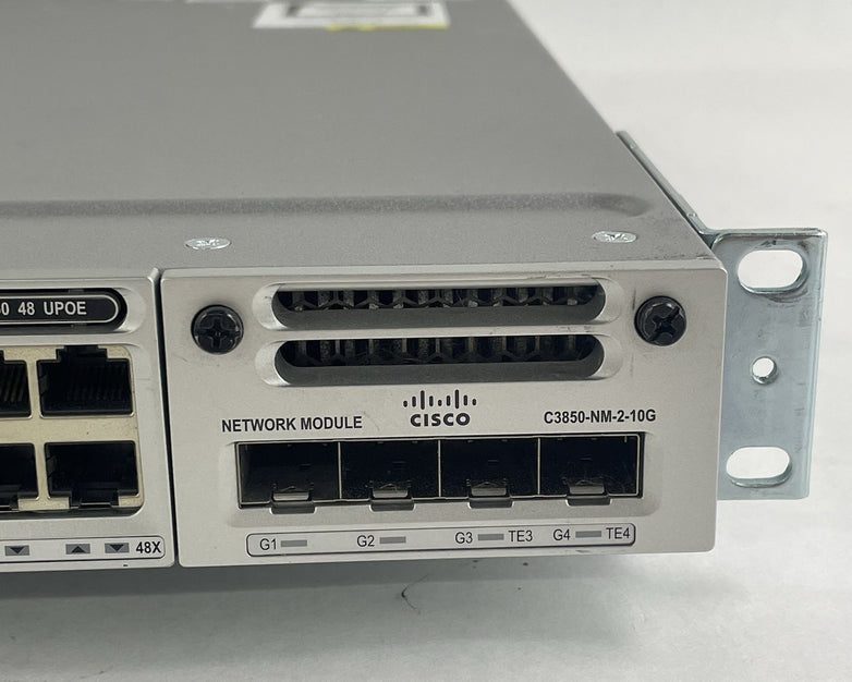 Cisco WS-C3850-48U-S V06 48-Port UPoE Switch  1x 1100W PSU Tested & Reset