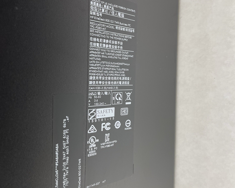 HP EliteDesk 800 G2 MT Intel Core i7-6700 3.40 GHz 24 GB RAM No HDD No OS