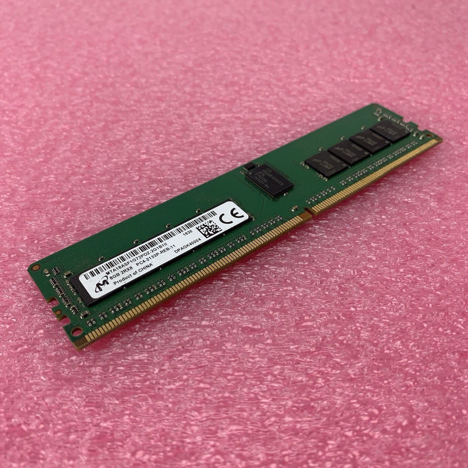 Micron MTA18ASF1G72PDZ-2G1B1II PC4-2133P-REB-11 8GB 1Rx8 Desktop Memory RAM0