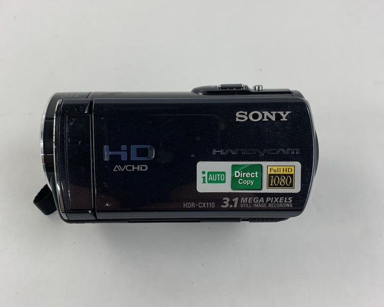 Sony HDR-CX110 Handheld Camcorder - Untested - No Battery or Charger Included