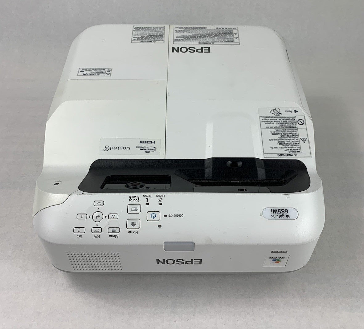 Epson H741A BrightLink 685Wi LCD Projector 2402 Lamp Hours