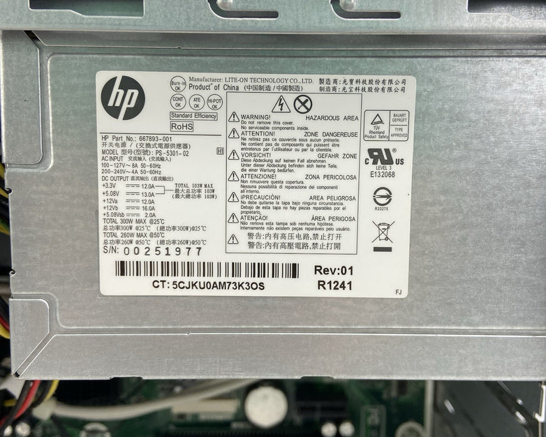 HP Pavilion P6-2330 MT AMD A6-5400K 3.6GHz 4GB RAM No HDD No OS