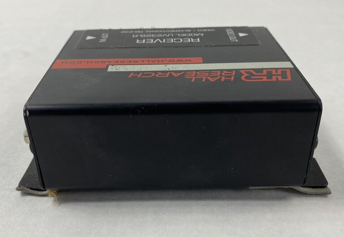 Hall Research Receiver UV232B-R Video + Bi-Directional RS-232 Untested