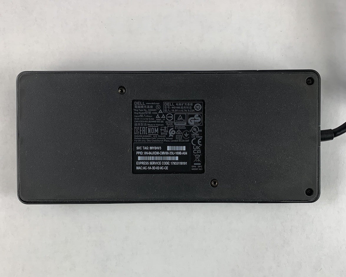 Dell WD19TB Thunderbolt USB-C Docking Station9