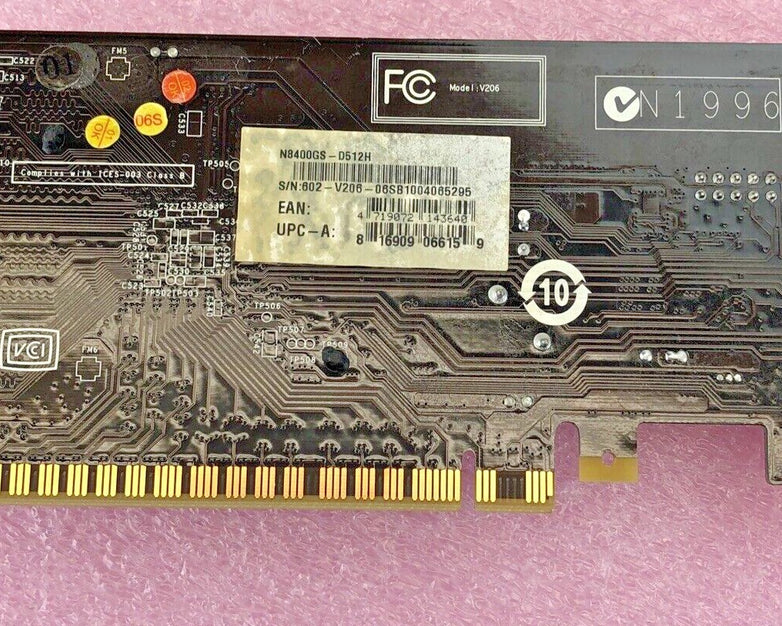 MSI NVIDIA GeForce N8400GS -D512H PCI Express Video Graphics Card DVI M V206 GPU