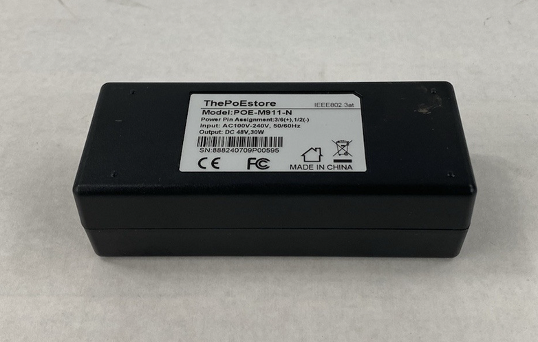 The PoEstore POE-M911-N AC100V-240V 50/60Hz 30W PoE Injector Lot of 3