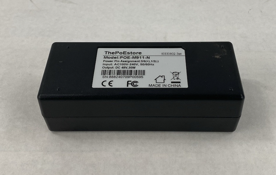 The PoEstore POE-M911-N AC100V-240V 50/60Hz 30W PoE Injector Lot of 3