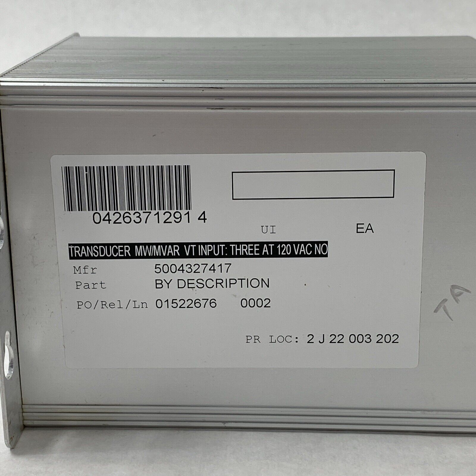 Moore Industries PWR/120AC,5A/4-20MA/2E-120AC-SPC(SM) Transducer MW/MVAR
