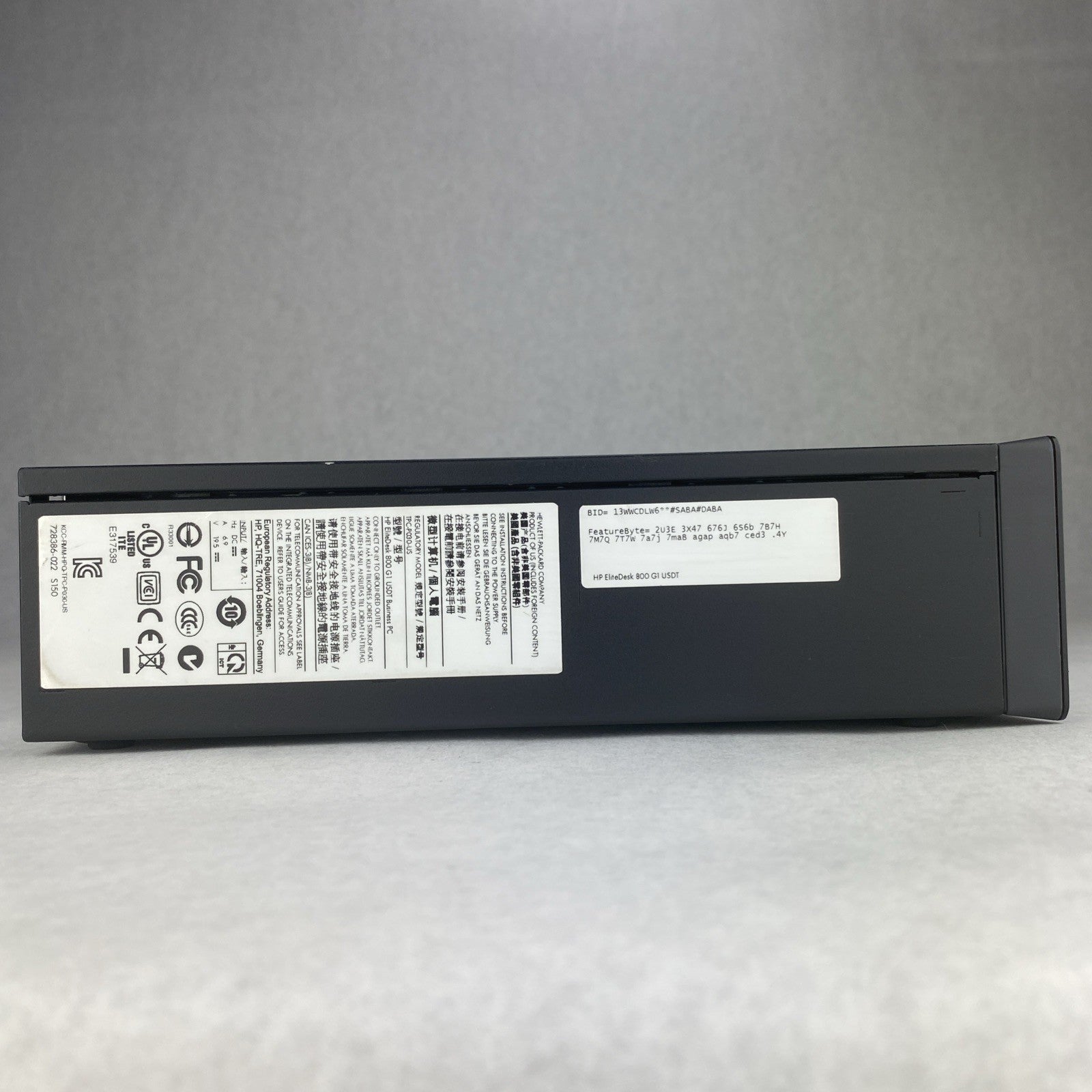 HP EliteDesk 800 G1 USDT Intel Core i5-4590s 3GHz 8GB RAM DVDRW No AC HDD No OS