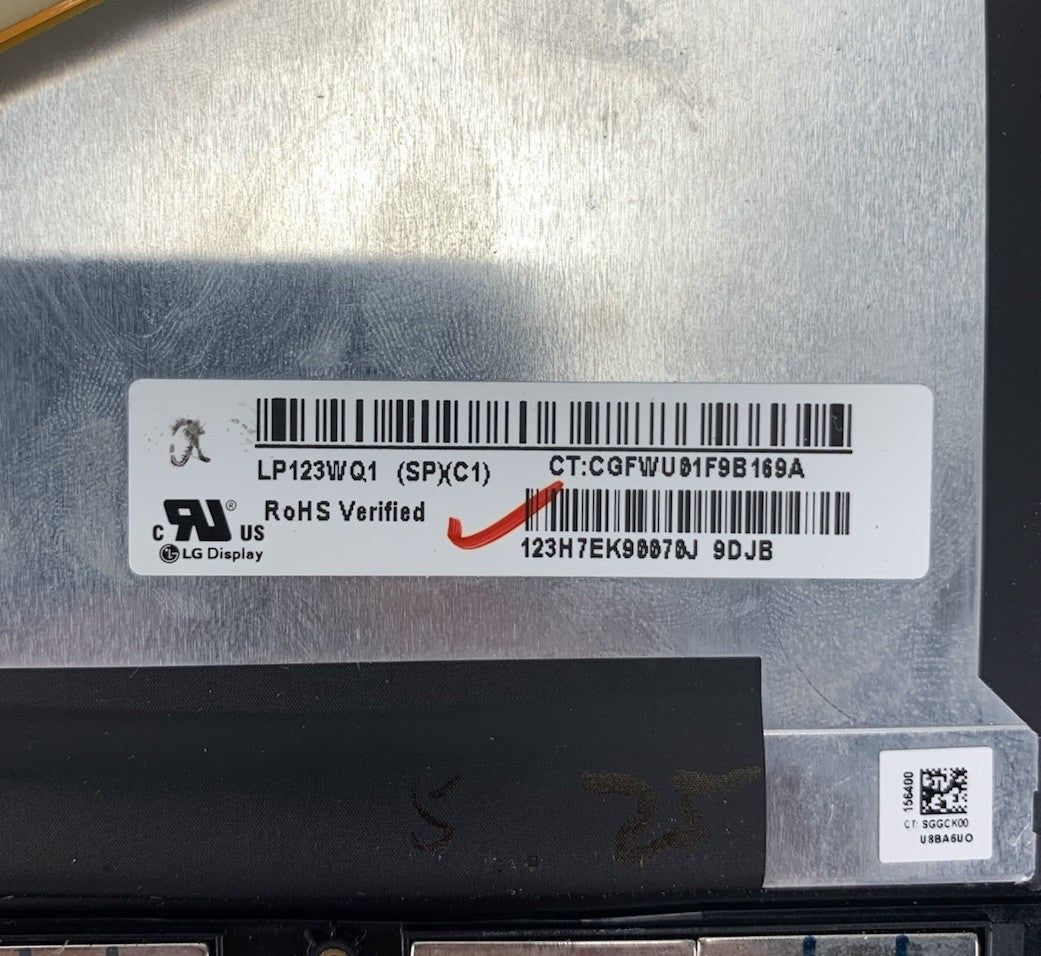 HP Pro X2 12.3" 2736x1824 LP123WQ1(SP)(C1) Non-Touch Screen Assembly - Untested6