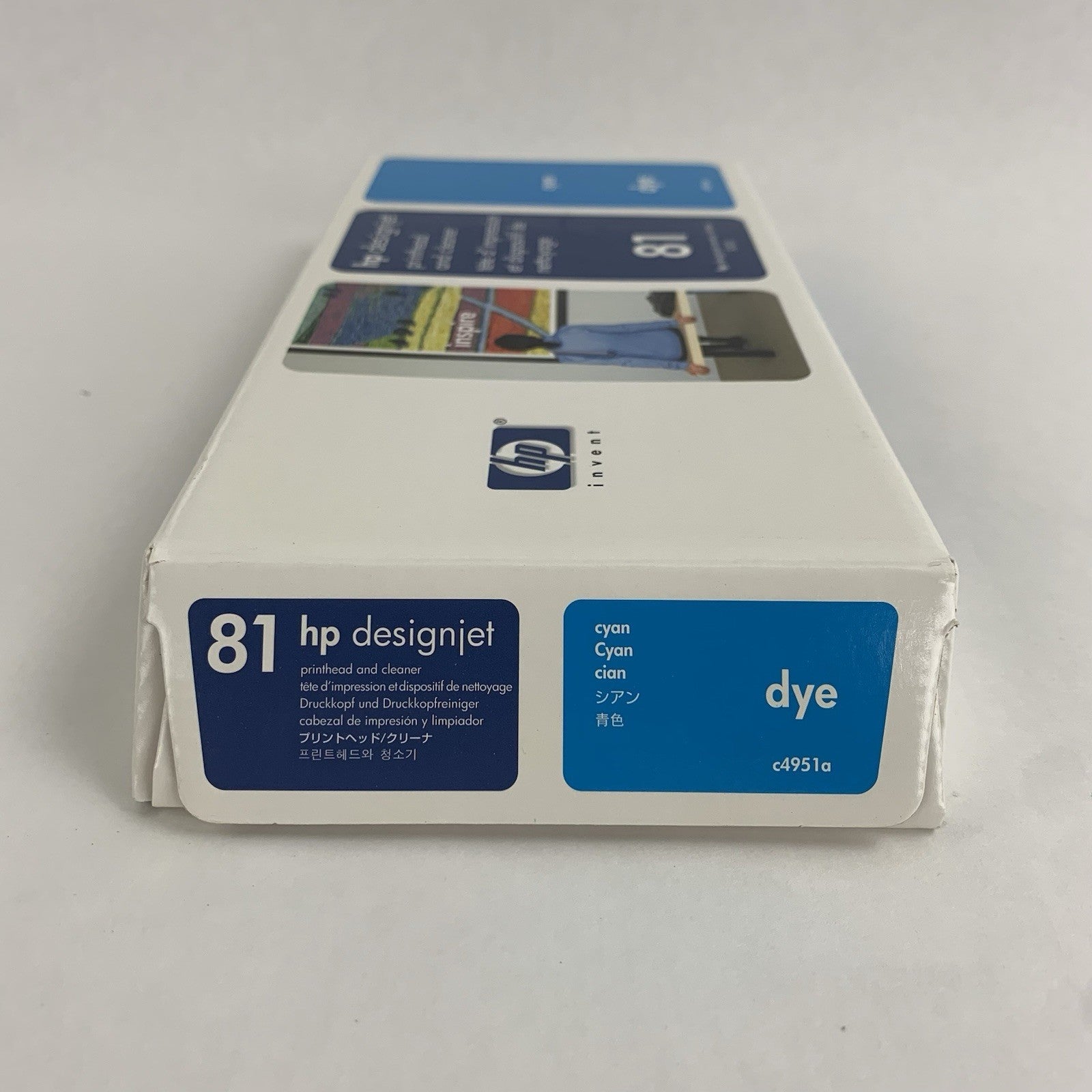 HP C4951A 81 Cyan Printhead & Cleaner for DesignJet OEM New in Box Sealed3