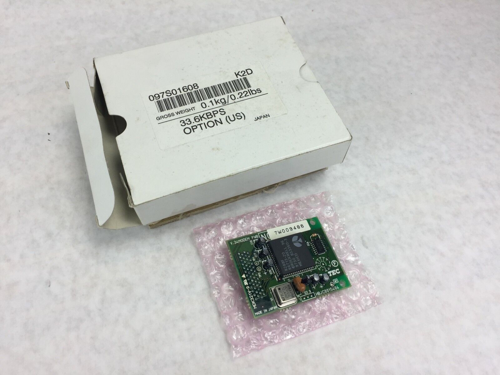 TEC V.34 Modem PWB 7W009486  HBJC0015404  MDK321V-0   Untested