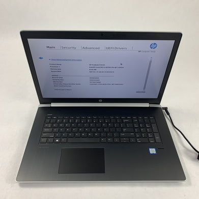 HP ProBook 470 G5 17.3" Intel i5-8250U 1.6 GHz 8 GB Ram No OS No HDD NO AC