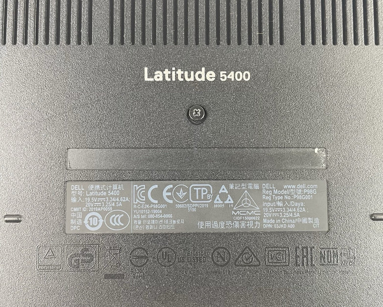 Dell Latitude 5400 14" i5-8365U 1.60 GHz 8 GB RAM No SSD/OS/AC/Batt - READ