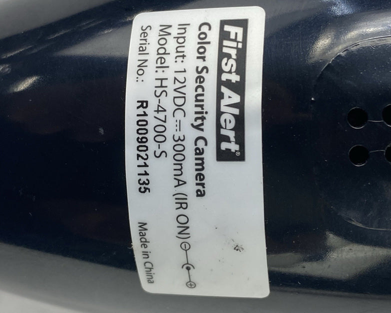 First Alert HS-4700-S Digital Wired Indoor/Outdoor Security Camera Untested