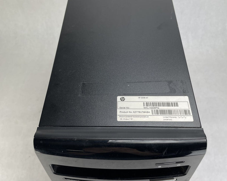 HP Pavilion 500B MT Intel Core 2 Duo 2.93GHz 4GB RAM No HDD No OS