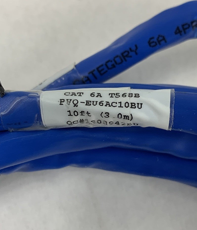 Panduit PVQ-EU6AC10BU 10ft CAT 6A Patch Cable