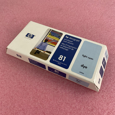 HP C4954A 81 Light Cyan Printhead and cleaner Designjet 5000 25 APR 2008