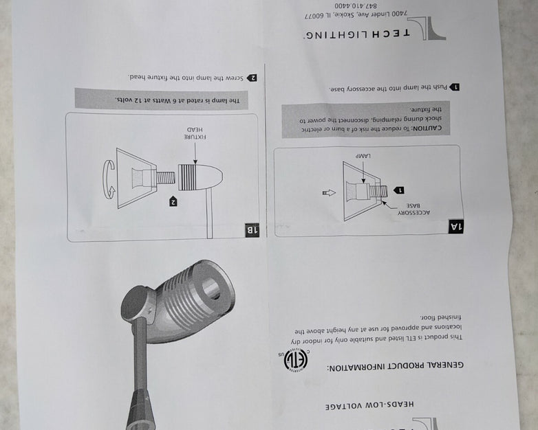 Directional LED Head Tech Lighting MO-HELIOS 25° 06 IN SN-LED 700MOHEL2506S-LED