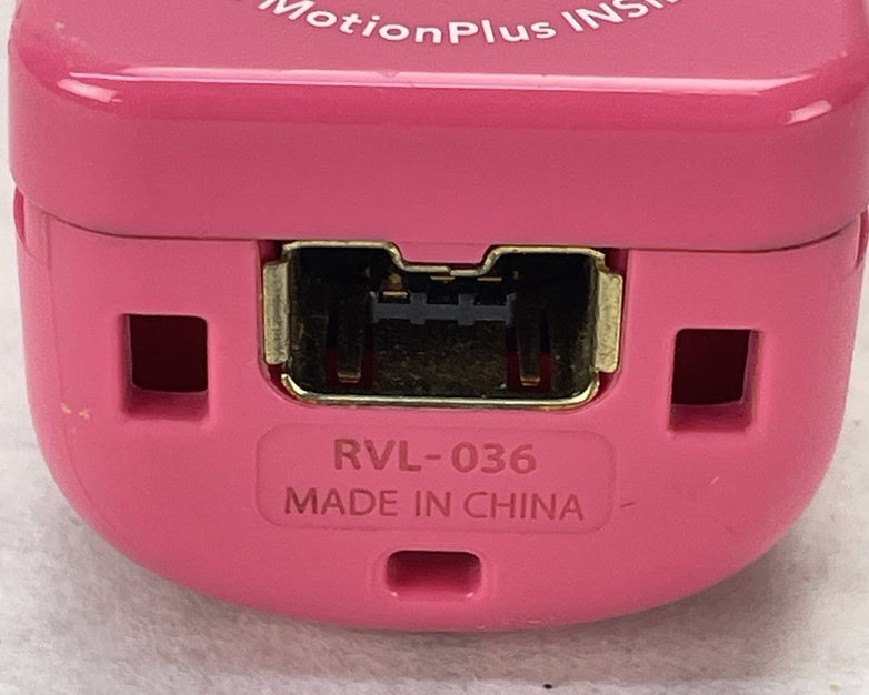 Nintendo RVL-036 Wii Remote Pink Wii MotionPlus - Tested