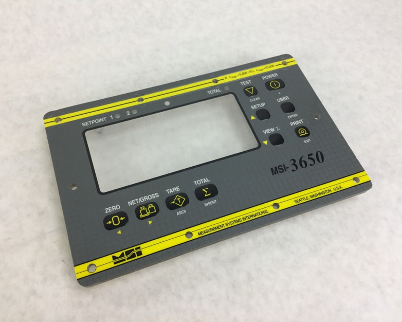 Measurement Systems International MSI-3650  ***Front Cover Only