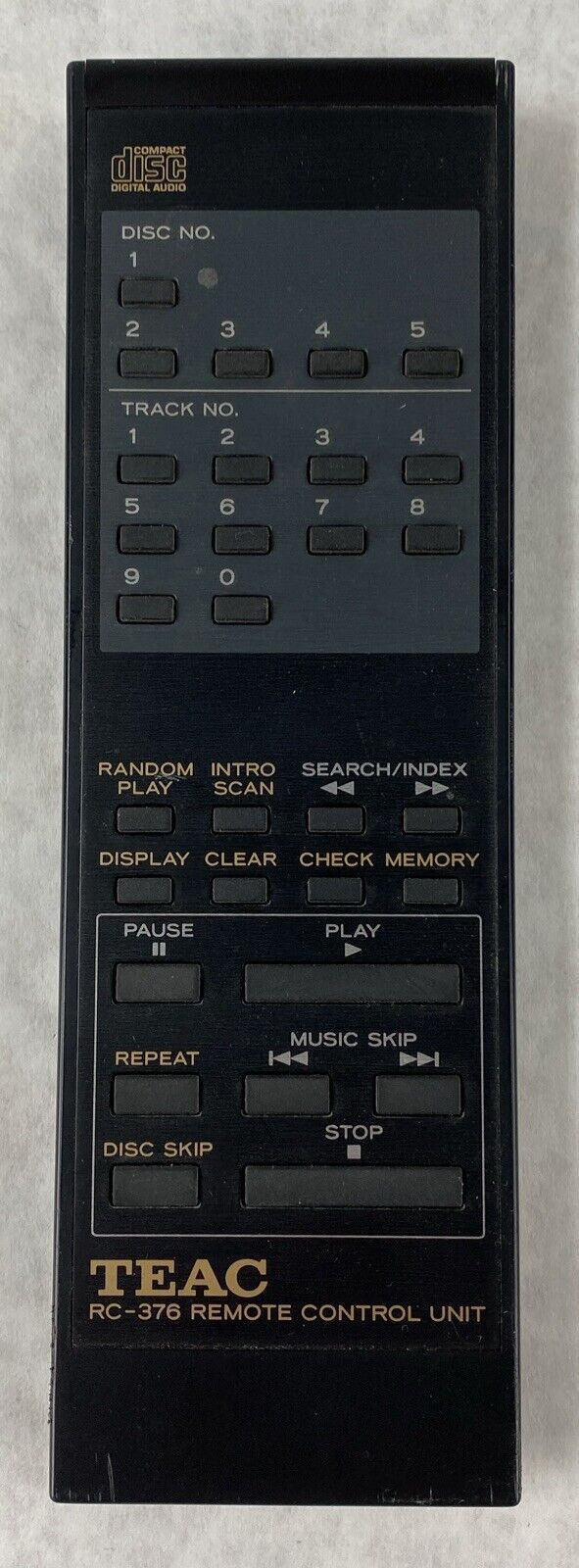 TEAC RC-376 Remote Control for CD Changer PD-C400
