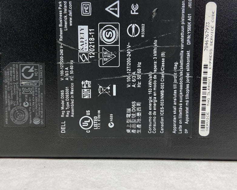 Dell Vostro 270s SFF Intel Core i3-3220 3.3GHz 4GB RAM No HDD No OS