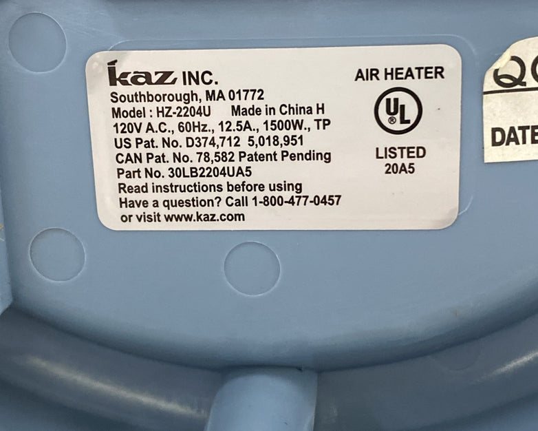 Honeywell HZ-2204U Surround Heat Tested