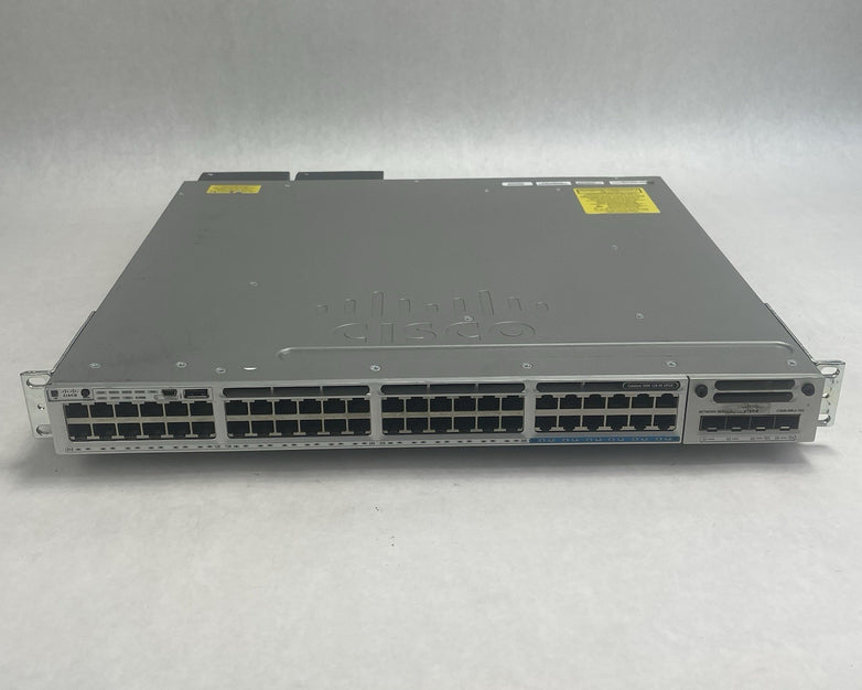 Cisco WS-C3850-48P-S 48 V02 Port Switch 2x 1100W PSU Tested & Reset