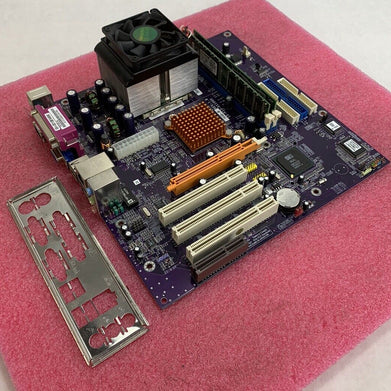 SIS SIS-741GX-M Motherboard AMD Sempron 2400+ 1.66GHz 640MB RAM w/Shield