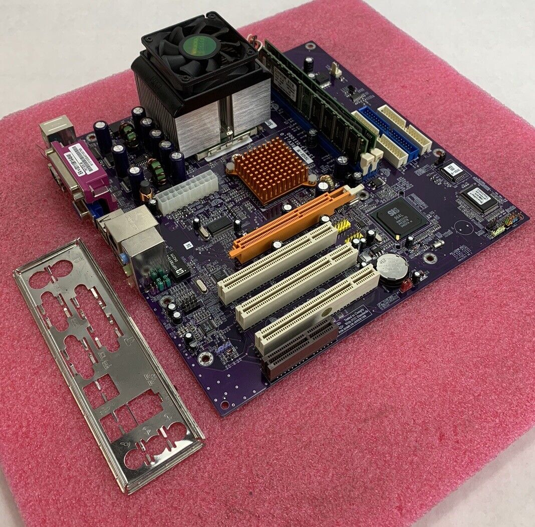 SIS SIS-741GX-M Motherboard AMD Sempron 2400+ 1.66GHz 640MB RAM w/Shield