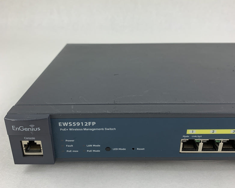 EnGenius EWS5912FP Network 8Port Gigabit Switch Tested Reset